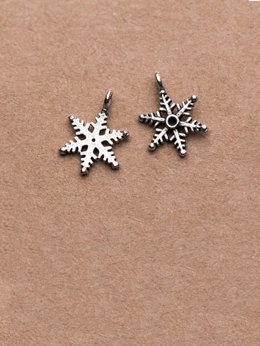 FAN 925 Sterling Silver With Minimalist Snowflake Pendant Diy Jewelry Accessories 0