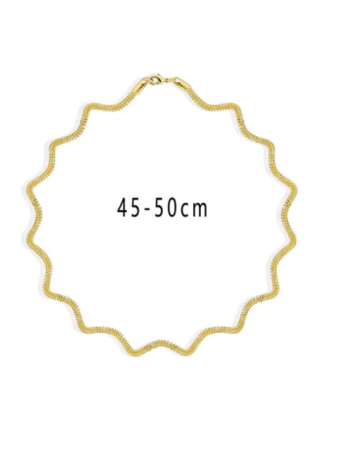 CHARME Brass Irregular Minimalist Necklace 2