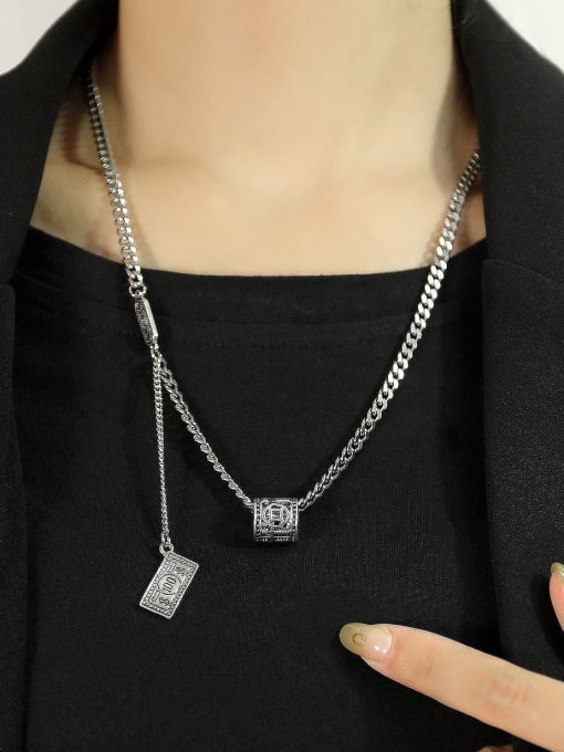 Open Sky Stainless steel Geometric Vintage Necklace 1
