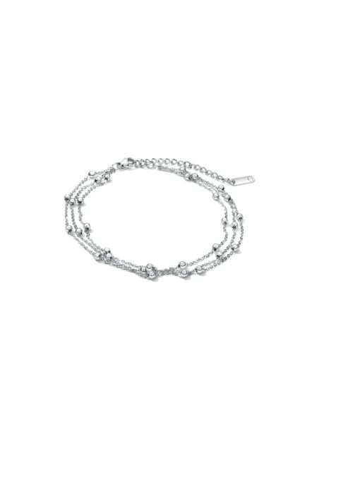 GZ074 Stainless steel  Multi-layer Anklet