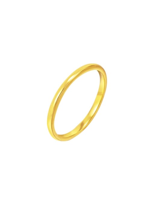 2mm thick Alloy Round Minimalist Band Ring