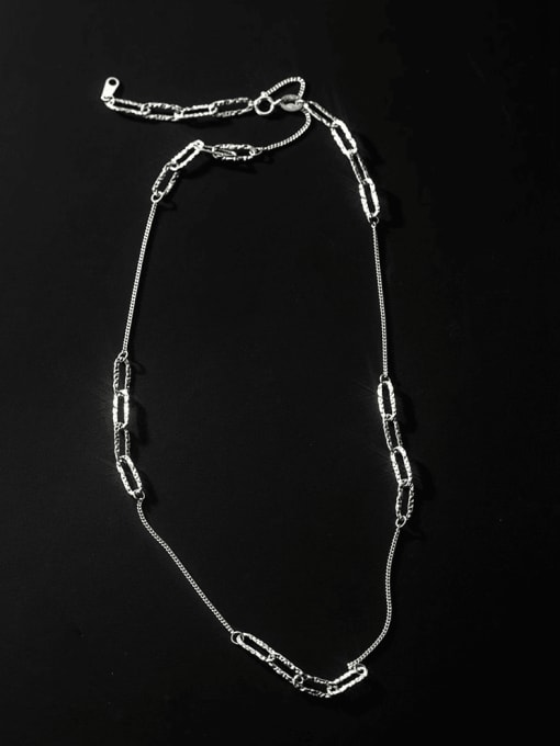Rosh 925 Sterling Silver Geometric Minimalist Necklace 0