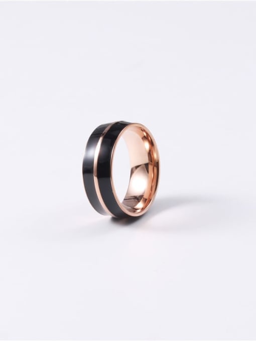 GROSE Titanium Round Minimalist Band Ring