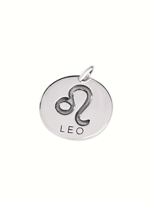 Leo (without chain) 925 Sterling Silver Constellation Vintage Necklace
