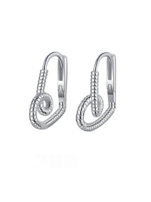 KDP-Silver 925 Sterling Silver Heart Minimalist Stud Earring