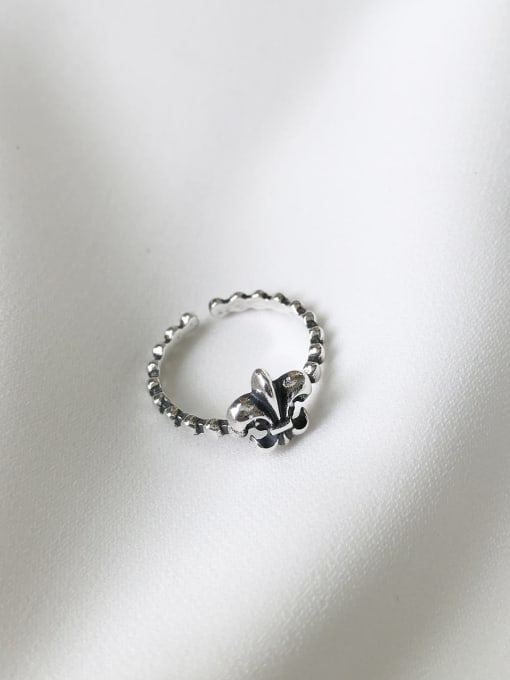 Cross  J101 925 Sterling Silver Cross/flower Vintage Geeky Ring