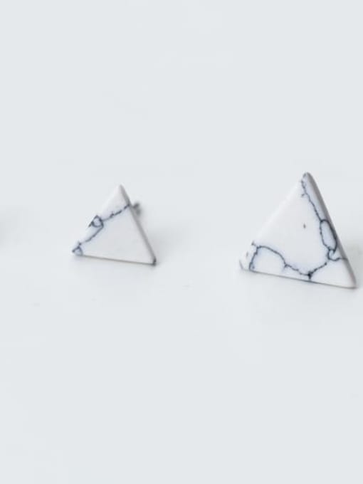Rosh 925 Sterling Silver Turquoise Geometric Minimalist Stud Earring 4