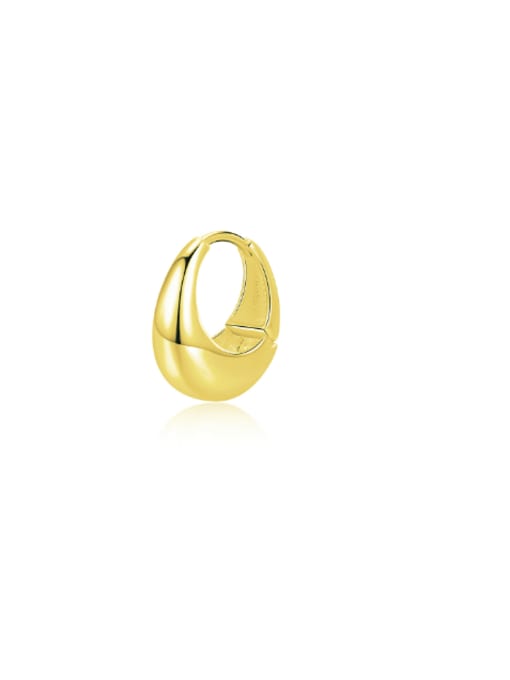golden(Single ) 925 Sterling Silver Geometric Minimalist Single Earring