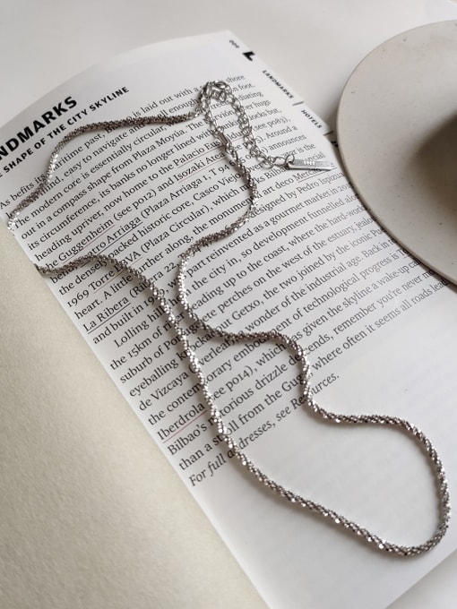 Boomer Cat 925 Sterling Silver Cauliflower Chain  Necklace