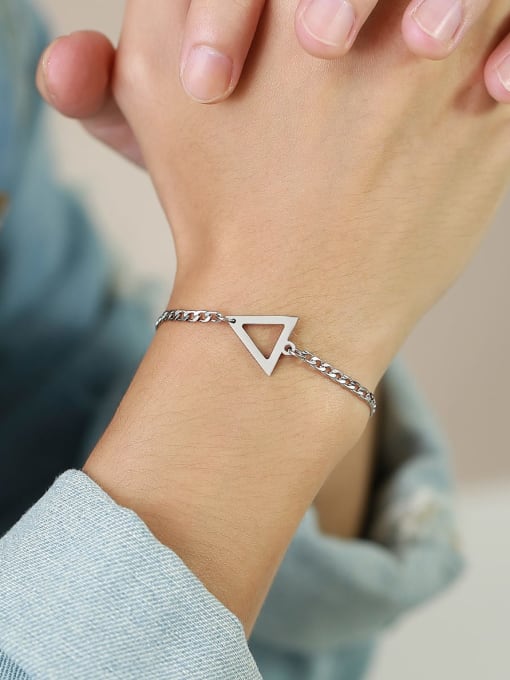 CONG Stainless steel Triangle Minimalist Bracelet 1
