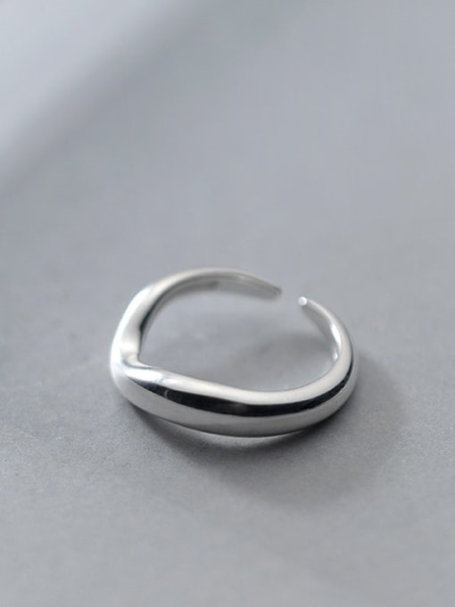 Rosh 925 Sterling Silver Round Minimalist Band Ring 3
