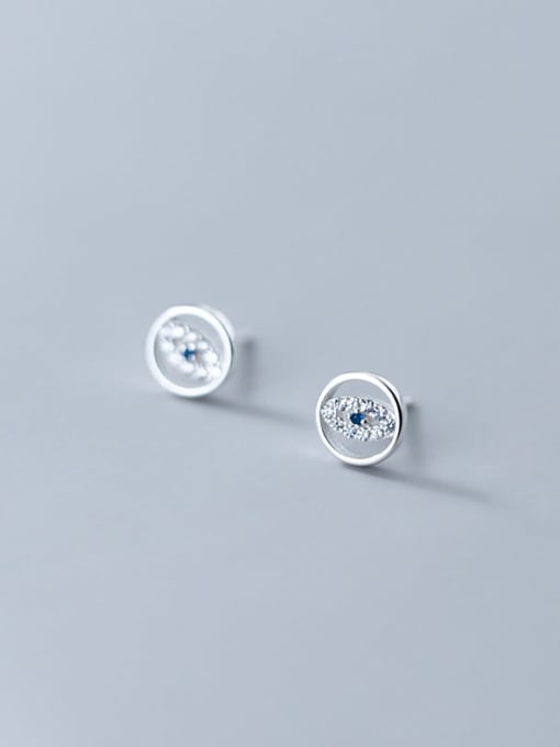 Rosh 925 Sterling Silver Geometric Minimalist Stud Earring 4