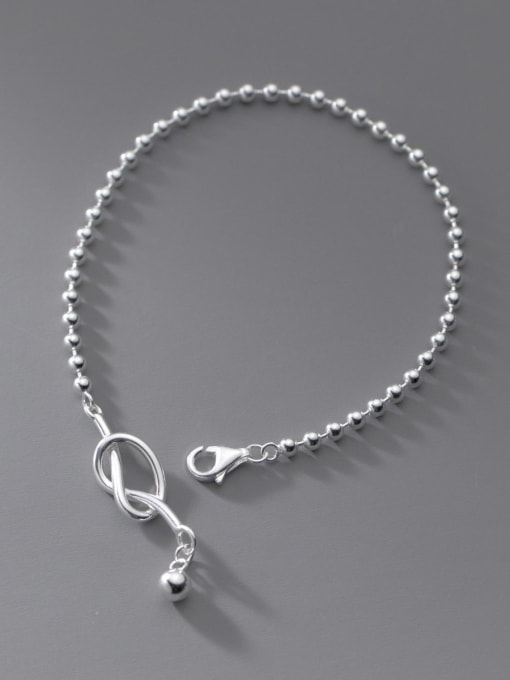 Rosh 925 Sterling Silver Bead Heart Vintage Beaded Bracelet 0