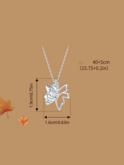 Jare 925 Sterling Silver Hollow Butterfly Minimalist Necklace 2