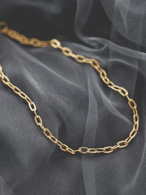 A TEEM Titanium +long Link chain choker Necklace 1