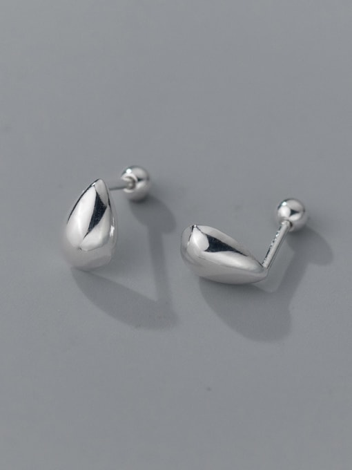 Rosh 925 Sterling Silver Water Drop Minimalist Stud Earring 0