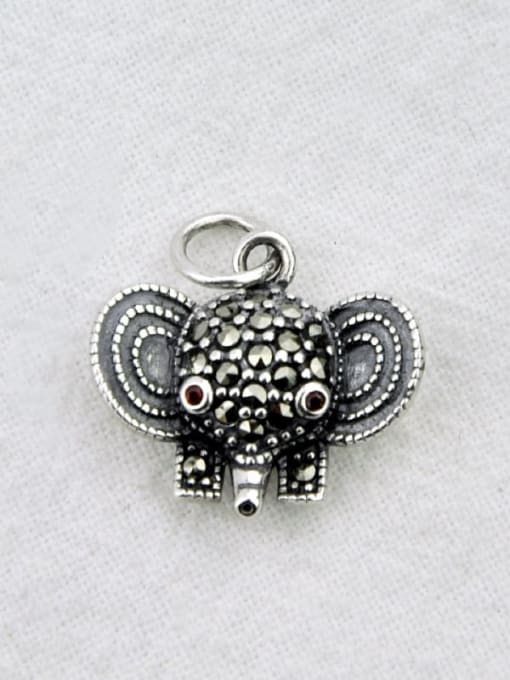 SHUI Vintage Sterling Silver With Vintage Elephant Pendant Diy Accessories 1
