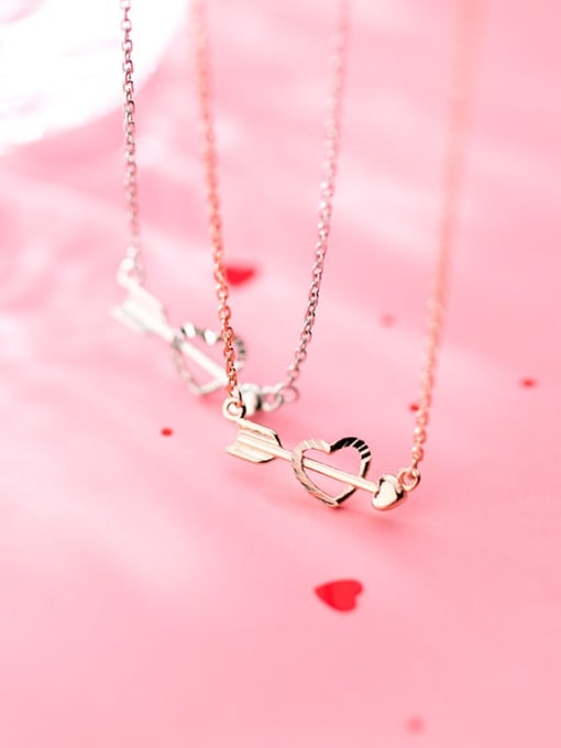 Rosh 925 Sterling Silver Heart Minimalist Necklaces 1
