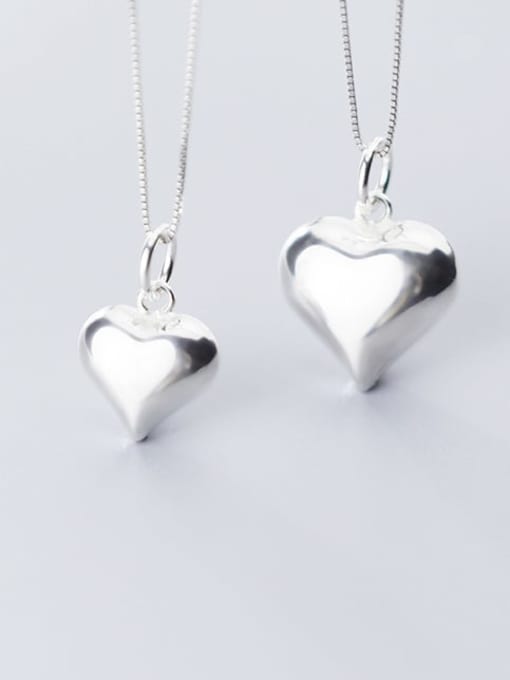Rosh 925 Sterling Silver Smooth Heart Pendant 3