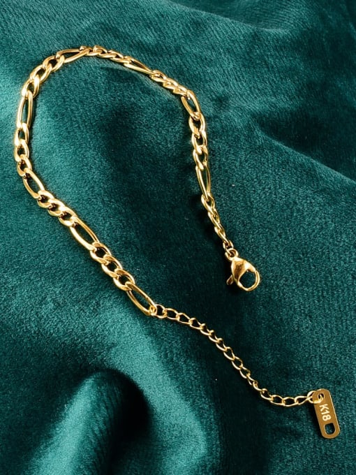 A TEEM Titanium Minimalist hollow chain Link Bracelet 3