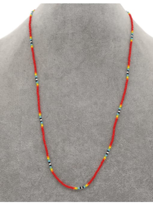 Roxi Stainless steel MGB Bead Multi Color Bohemia Necklace 1