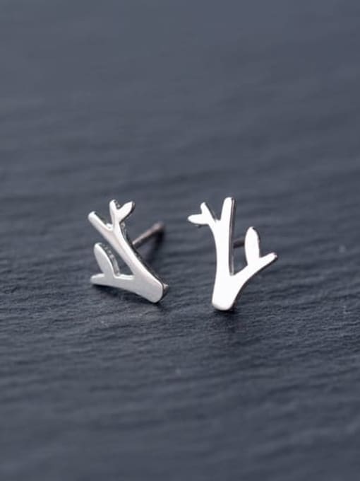 Rosh 925 Sterling Silver Tree branch Minimalist Stud Earring 0