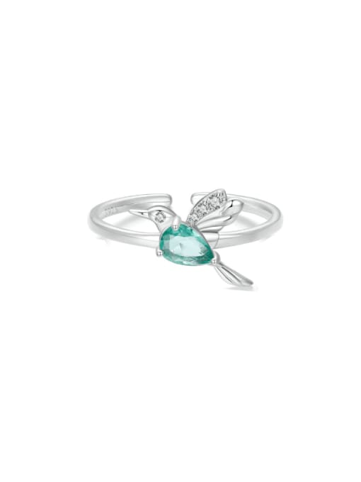Jare 925 Sterling Silver Cubic Zirconia Bird Cute Band Ring