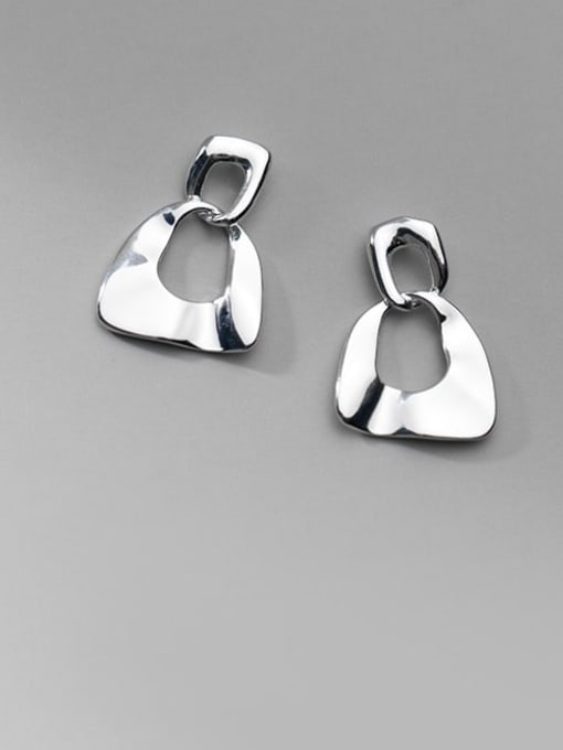 Rosh 925 Sterling Silver Geometric Minimalist Drop Earring