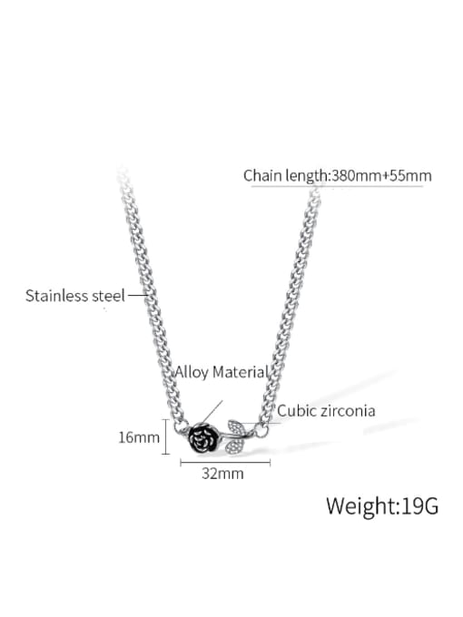 GX2469 Steel Necklace Stainless steel Rosary Hip Hop Earring