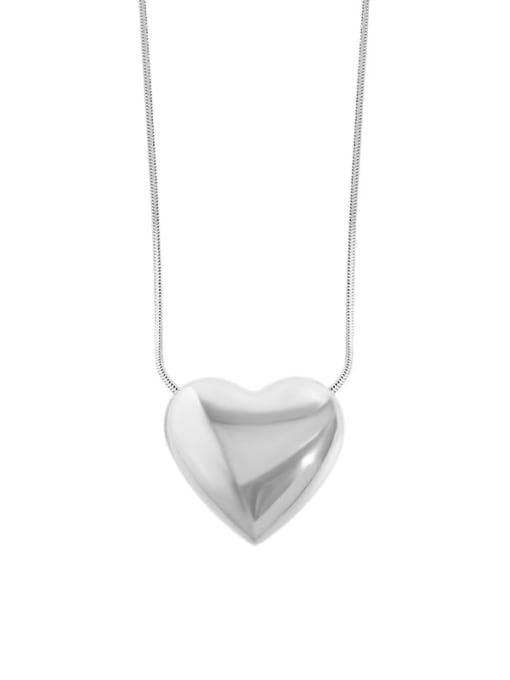 DAKA 925 Sterling Silver Heart Minimalist Necklace 0