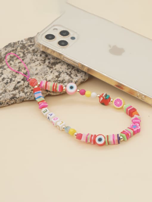 MMBEADS Multi Color Polymer Clay Letter Bohemia Mobile Phone Accessories 0