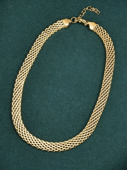 A TEEM Titanium Steel Weave Hip Hop Necklace
