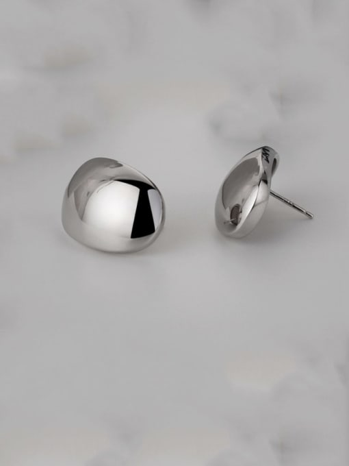 JENNY 925 Sterling Silver Geometric Minimalist Stud Earring 2