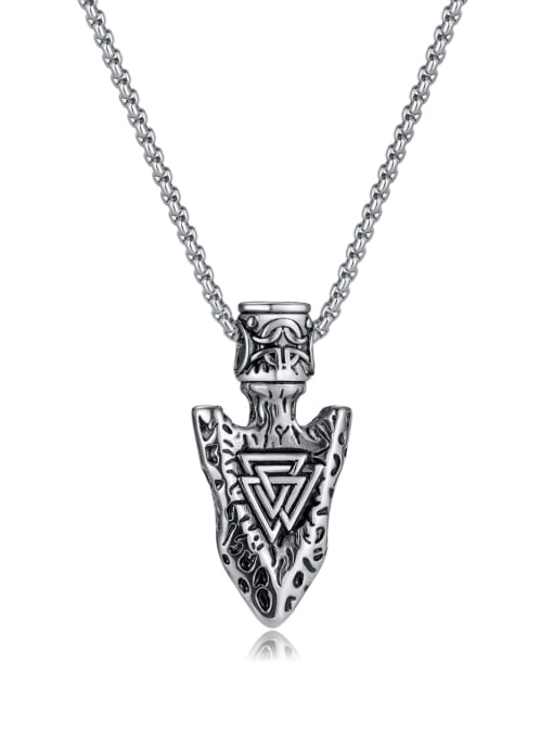 Open Sky Stainless steel Triangle Hip Hop Necklace 2