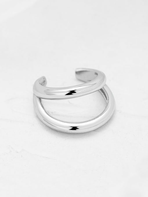 XBOX 925 Sterling Silver Geometric Minimalist Single Earring( Single-Only One) 2