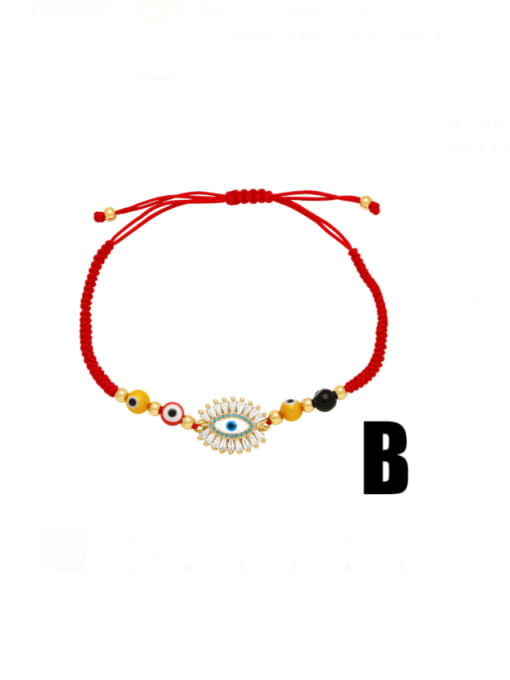 CC Brass Cubic Zirconia Weave Hip Hop Handmade Weave Bracelet 2