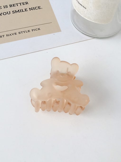 Orange fog 4.5cm Alloy Resin Cute Little bear  Jaw Hair Claw