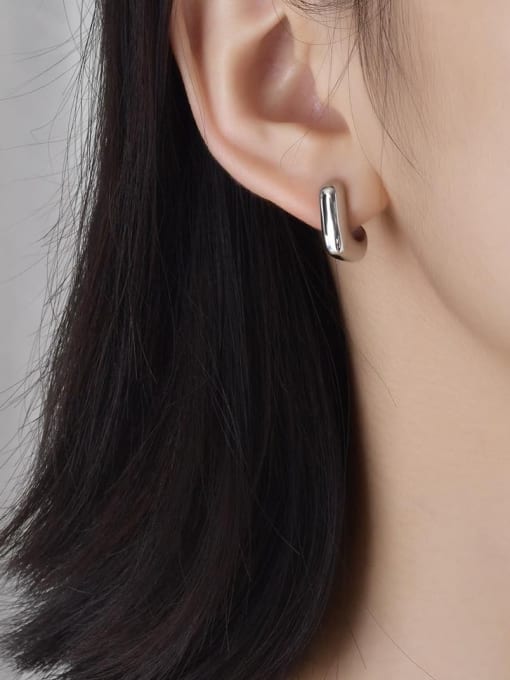 CONG Stainless steel Geometric Minimalist Stud Earring 1