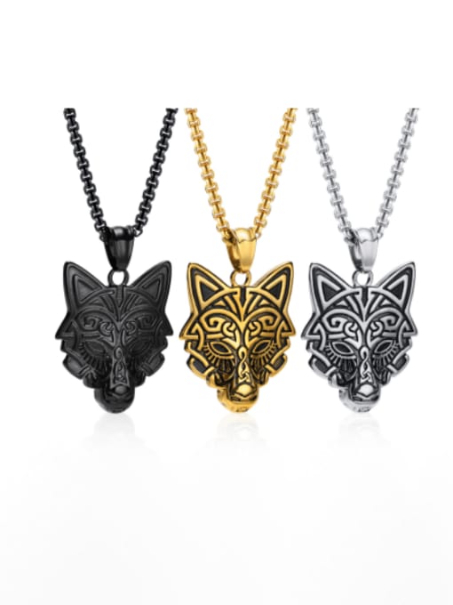 CONG Stainless steel Tiger Hip Hop Necklace 0