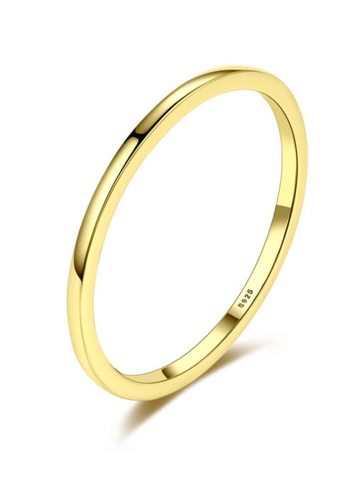 CCUI Brass Geometric Minimalist Band Ring 0