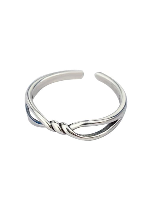 XBOX 925 Sterling Silver Geometric Vintage Stackable Ring