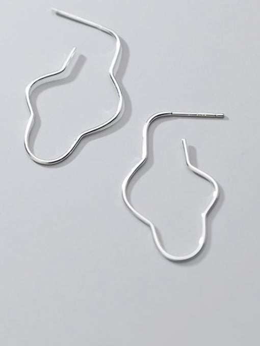 Rosh 925 Sterling Silver Geometric Minimalist Earring 0