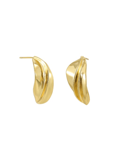 CHARME Brass Irregular Trend Stud Earring 0
