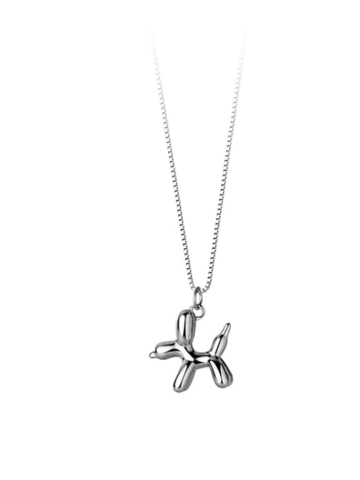 Rosh 925 Sterling Silver Horse Minimalist Necklace 2