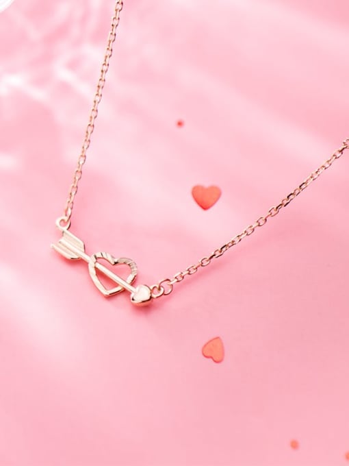 Rosh 925 Sterling Silver Heart Minimalist Necklaces 2