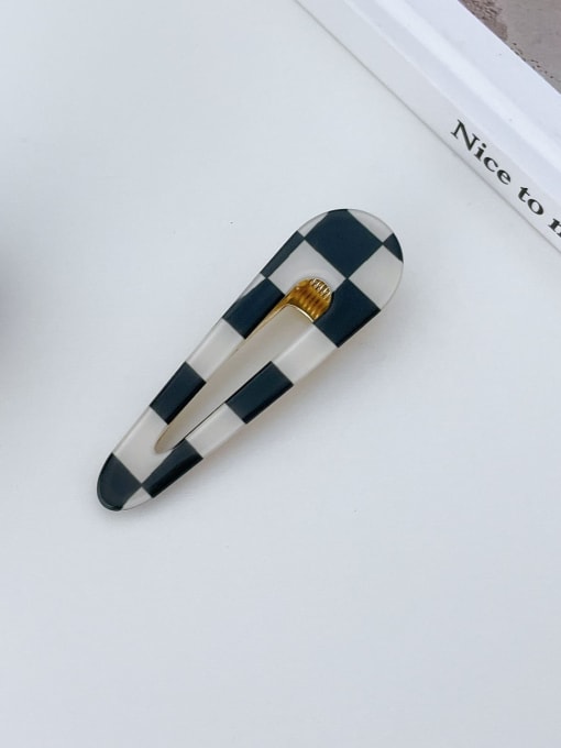 E223 7cm*2.1cm Cellulose Acetate Trend Geometric Alloy Jaw Hair Claw