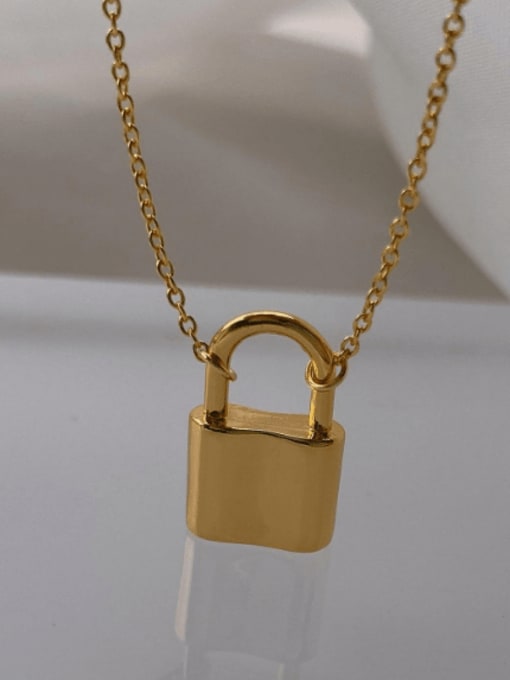 LI MUMU Brass Locket Minimalist Huggie Earring 0