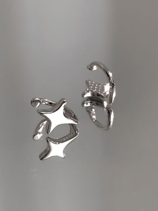 RINNTIN 925 Sterling Silver Star  Clip Earring 1