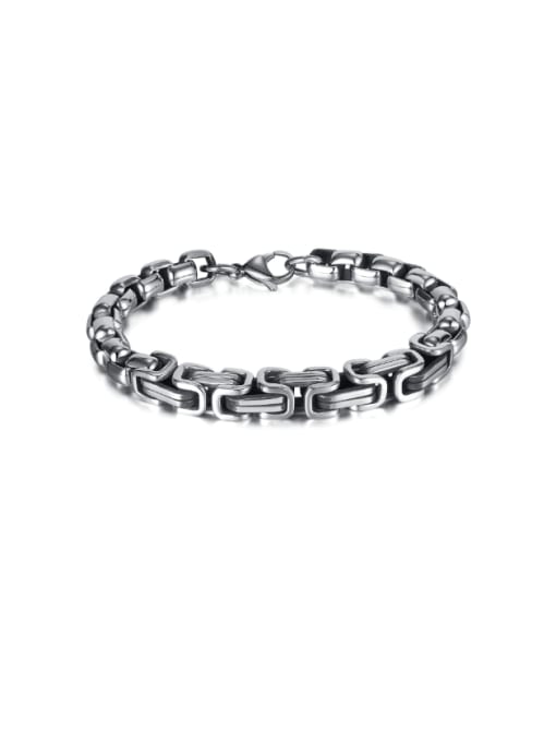 GS1460 Steel Bracelet Titanium Steel Geometric Hip Hop Bracelet