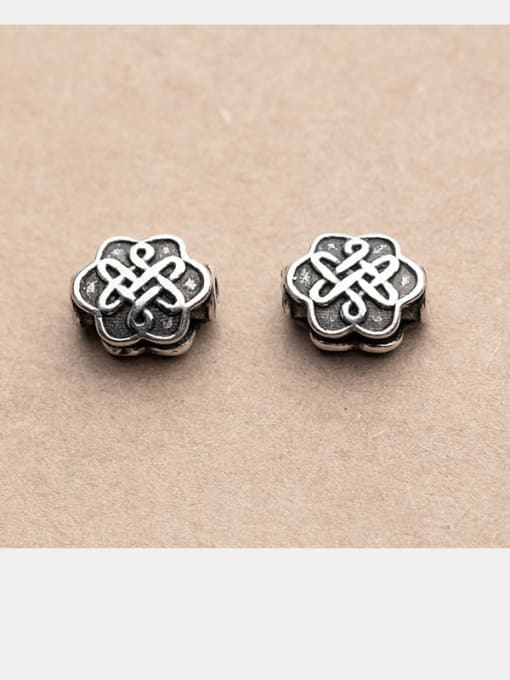 FAN 925 Sterling Silver With Flower shape Separate Beads Handmade DIY Jewelry Accessories 1